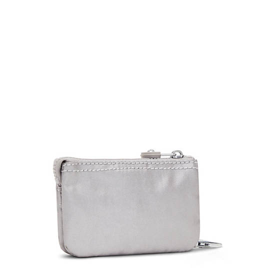 Sacs Kipling Creativity Mini Metallic Pouch Keychain Argent | FR 1114WN